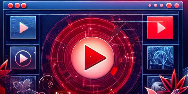 A vibrant digital interface showcasing a variety of adult videos, blending Japanese and Western cinematic elements.